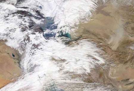 تصاویر ماهواره‌ای از شرایط جوی کشور
