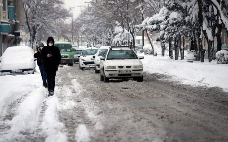 بارش برف و باران در جاده‌های ۹ استان کشور