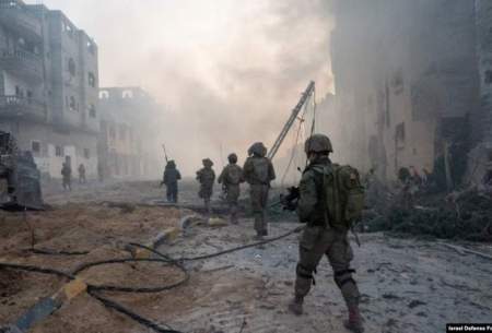 نیروهای اسرائیلی در نوار غزه