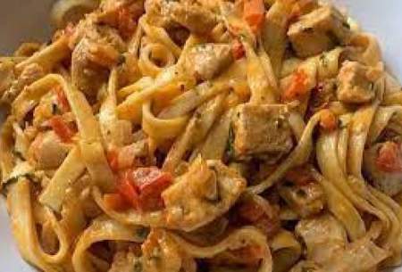 طرز تهیه پاستا فوتوچینی مرغ و قارچ/فیلم