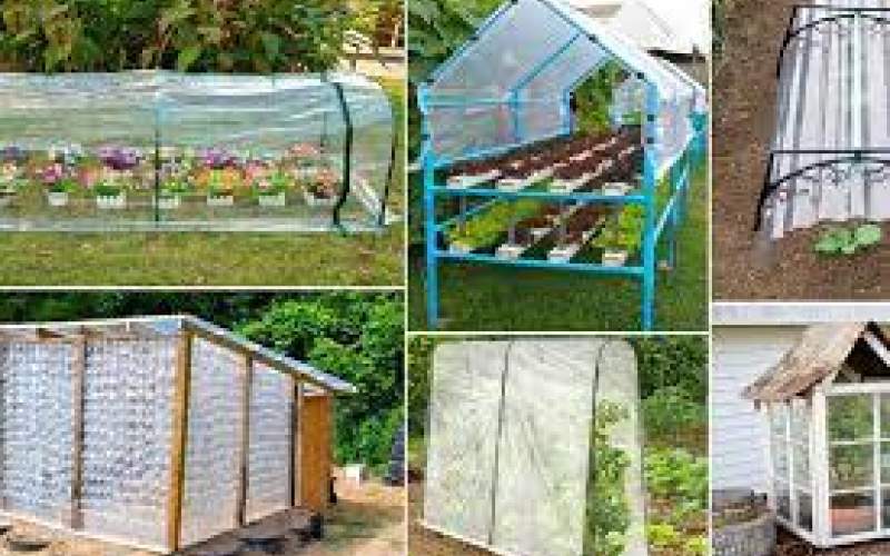 نحوه ساخت یک گلخانه کم هزینه در باغچه