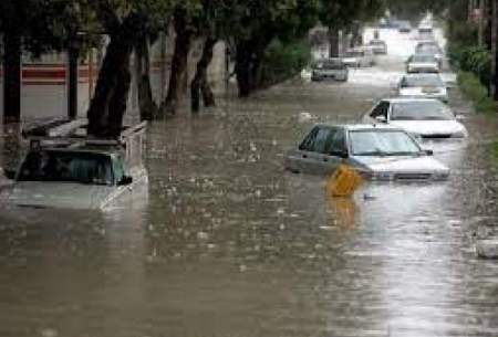 وضعیت کرمانشاه ساعتی بعد از بارش‌های سنگین
