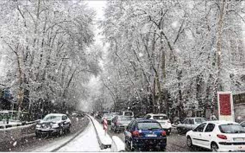 تداوم بارش باران و برف در برخی نقاط تهران
