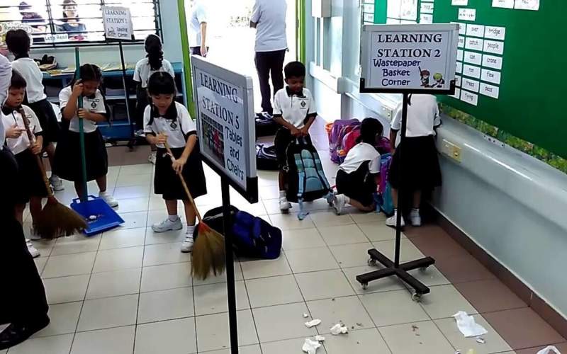 فرهنگ تمیز کردن مدارس در ژاپن/فیلم