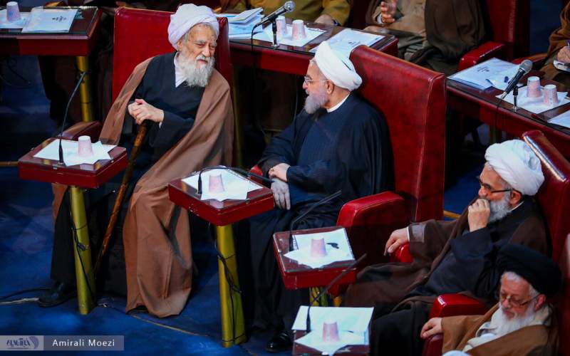 آخرین حضور روحانی و جنتی در مجلس خبرگان