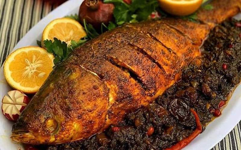 طرز تهیه ماهی شکم‌ پُرشمالی برای شب عید