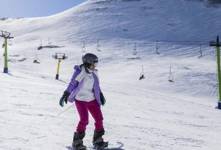 پیست اسکی توچال در آخرین روزهای زمستان  
