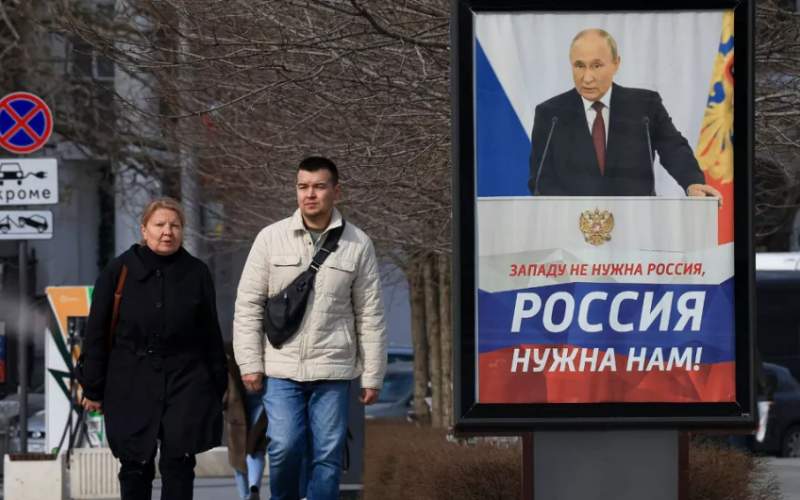 واكنش‌ها به پیروزی پوتین در شبه انتخابات روسیه 