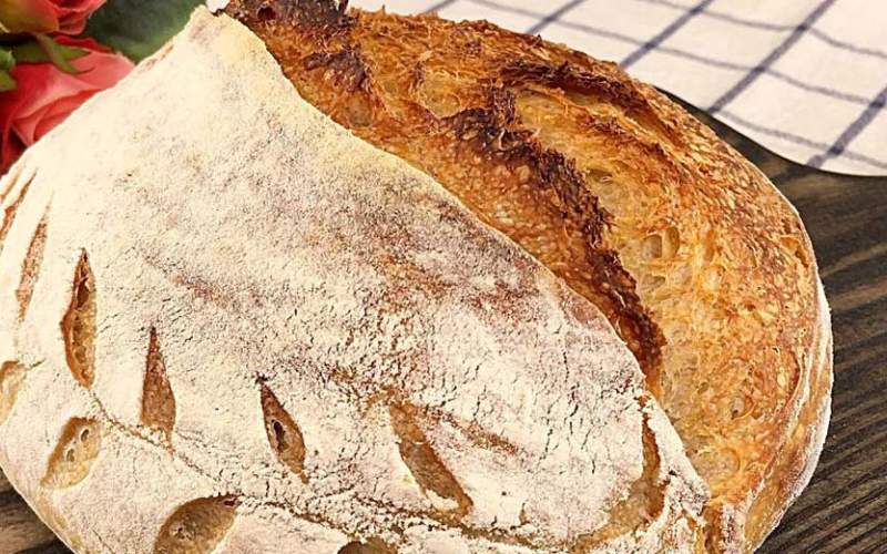 طرز پخت نان روستایی آلمانی بدون مخمر/فیلم