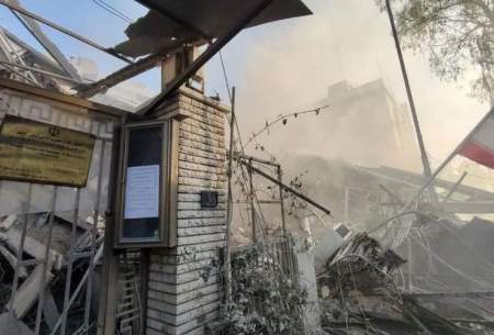 تخریب ساختمان منزل سفیر ایران در سوریه
