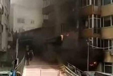 ویدئویی از آتش سوزی استانبول با ده‌ها کشته