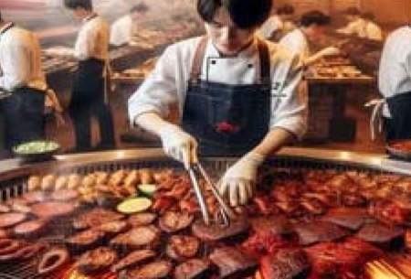 پخت 15 تن کباب گوشت اصیل تگزاسی درسئول