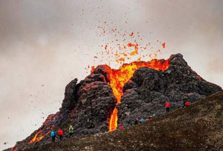 فوران آتشفشان ایسلند را از نزدیک ببینید