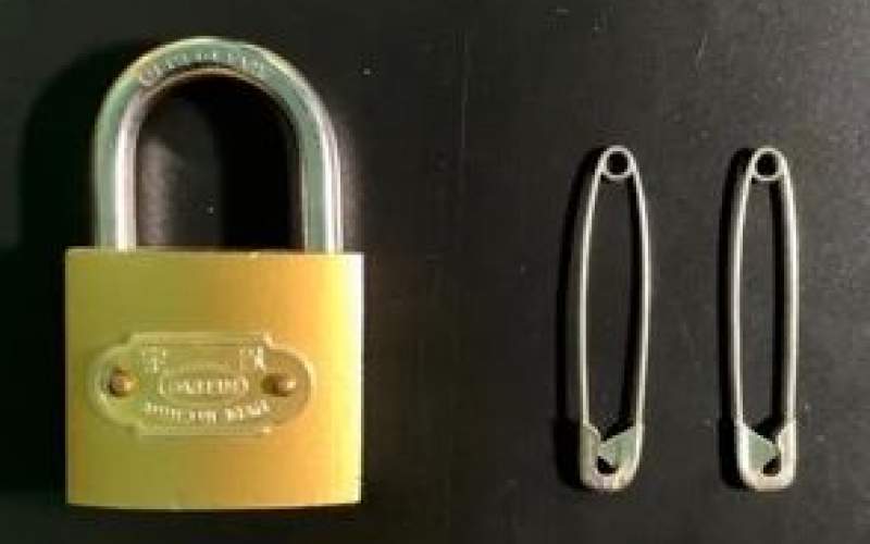 نحوه باز کردن قفل بدون کلید با سنجاق قفلی