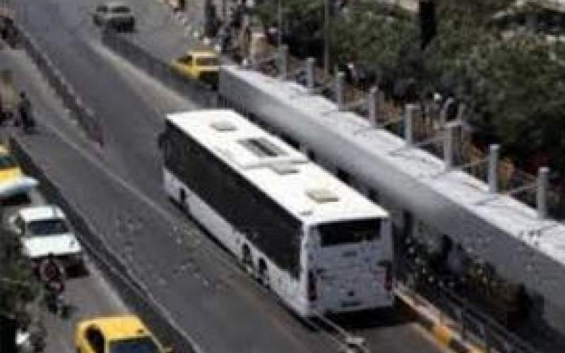 لحظه هولناک متلاشی شدن پراید توسط اتوبوس