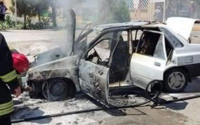 حادثه برای خودروی قاچاق سوخت در کرمان