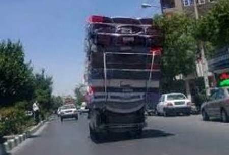 اقدام خطرناک راننده یک خودرو در تونل‌های تهران