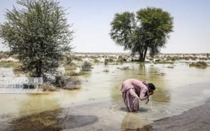 روستاییان سیستان، آب سیلاب می‌خورند!