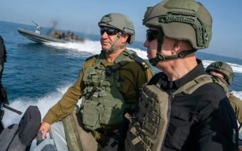 بازدید وزیر دفاع اسرائیل از سواحل نوار غزه