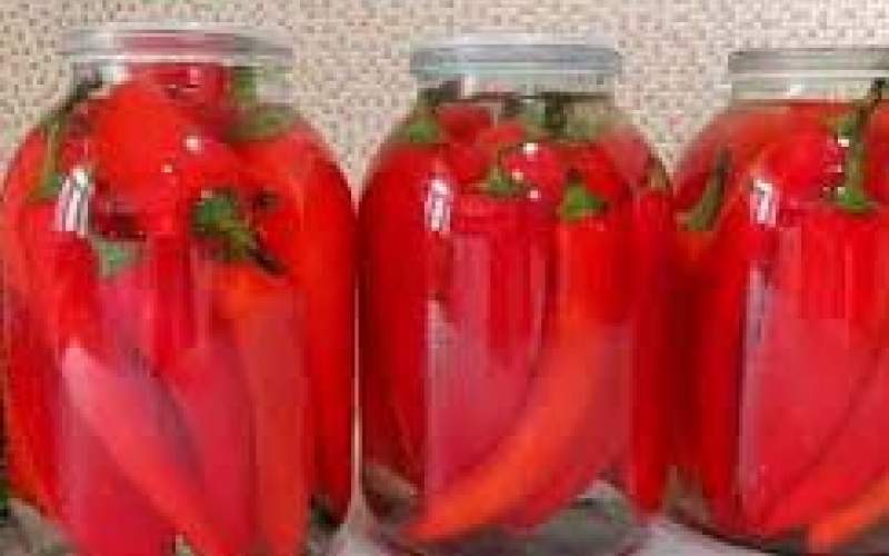 طرز تهیه ترشی فلفل دلمه ای به سبک روسی