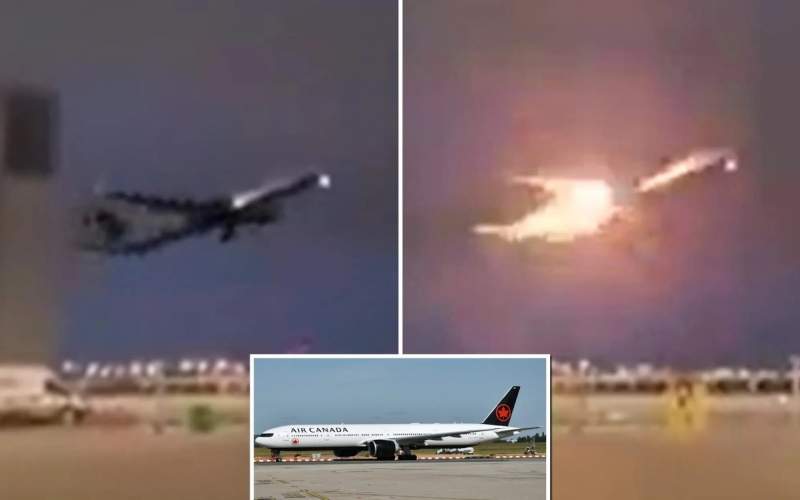 آتش‌گرفتن موتور هواپیما هنگام‌برخاستن از فرودگاه