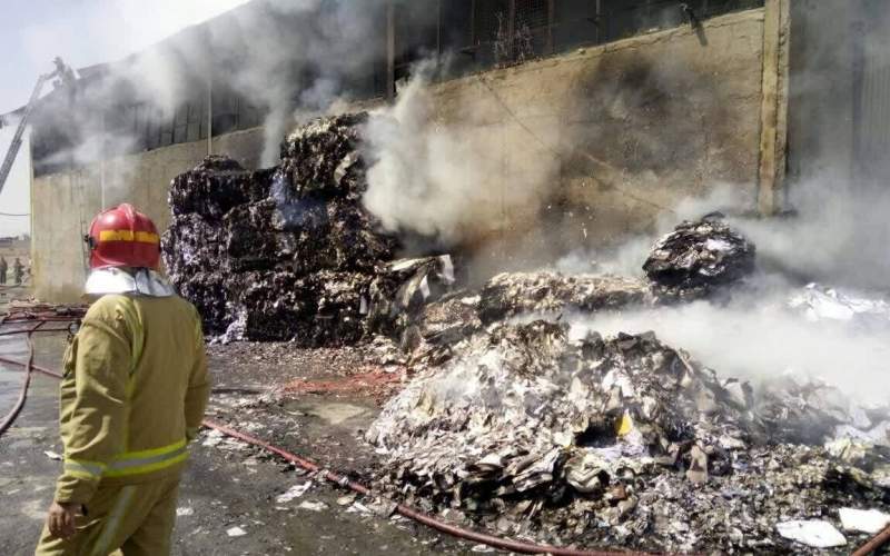 آتش‌سوزی در جاده قدیم کرج مهار شد