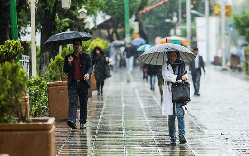 بارش باران در شهرهای شمالی و جنوبی ایران