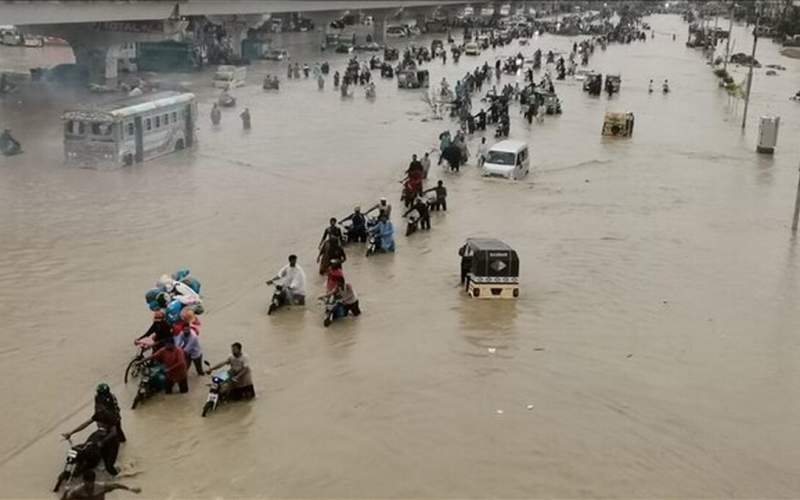 ‌سیلاب‌در پاکستان جان بیش از ۲۰۰نفر را گرفت