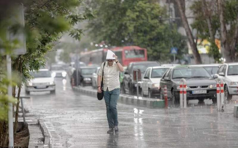 رگبار باران و وزش باد شدید در این نقاط