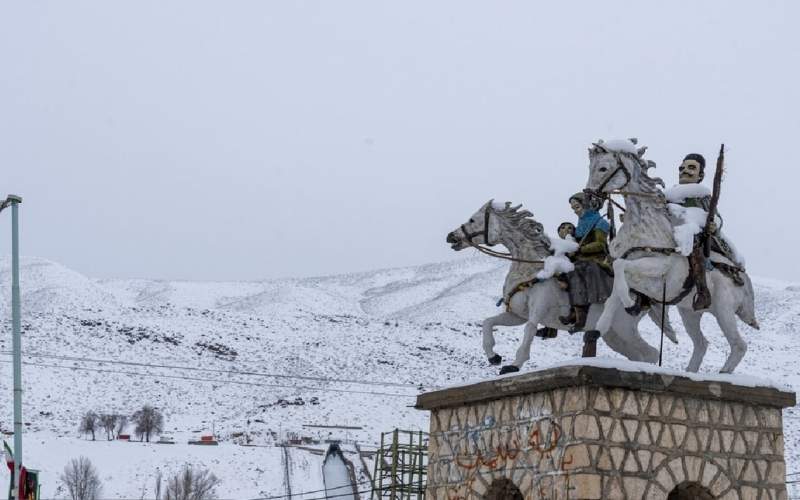 بارش زیبای برف در کوهرنگ /فیلم