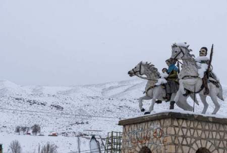 بارش زیبای برف در کوهرنگ /فیلم