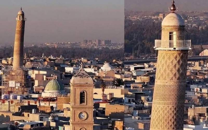 افتتاح مناره مسجد تاریخی نوری در موصل