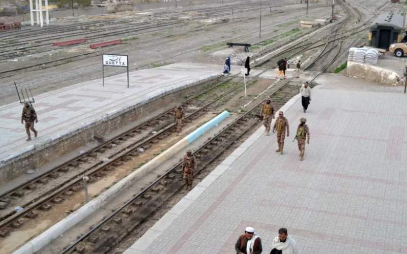 گروگان گرفتن مسافران یک قطار در پاکستان