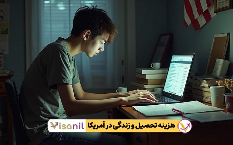 هزینه های تحصیل و زندگی در آمریکا