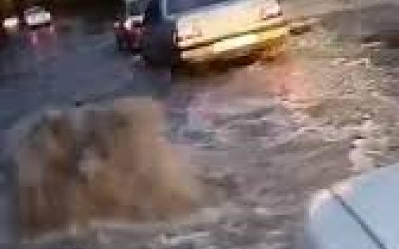 خیابان‌های تبریز تبدیل به استخر شد/فیلم