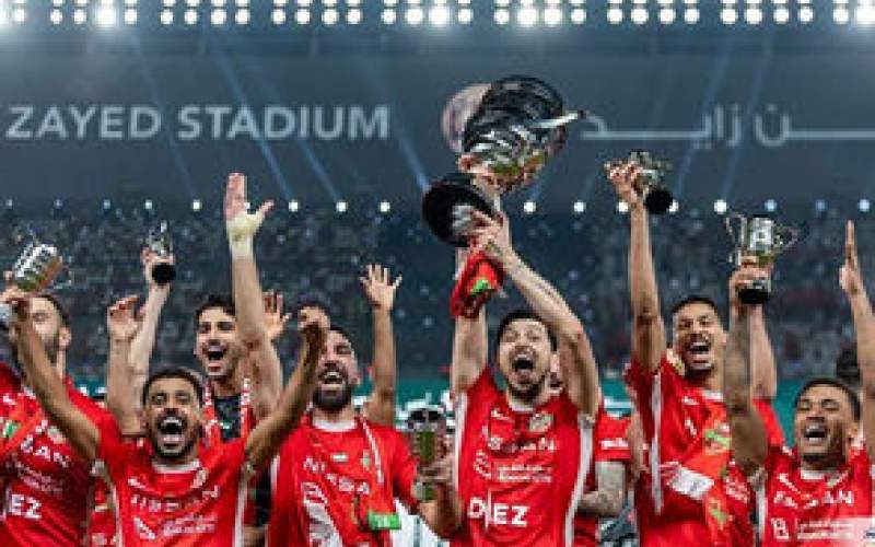 هنرنمایی سردار آزمون در جشن قهرمانی شباب الاهلی