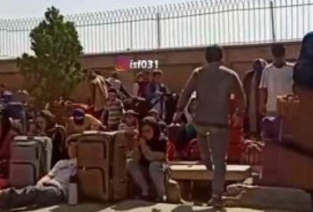 ویدئویی از خروج گسترده اتباع غیرمجاز از اصفهان