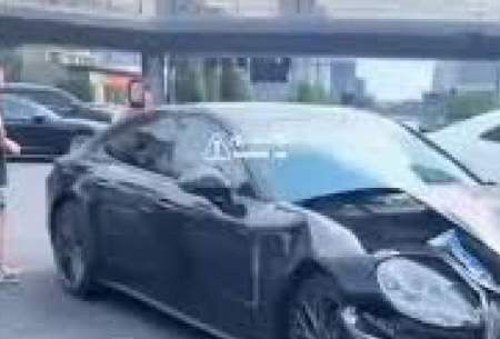 تصادف پورشه با شیائومی SU7