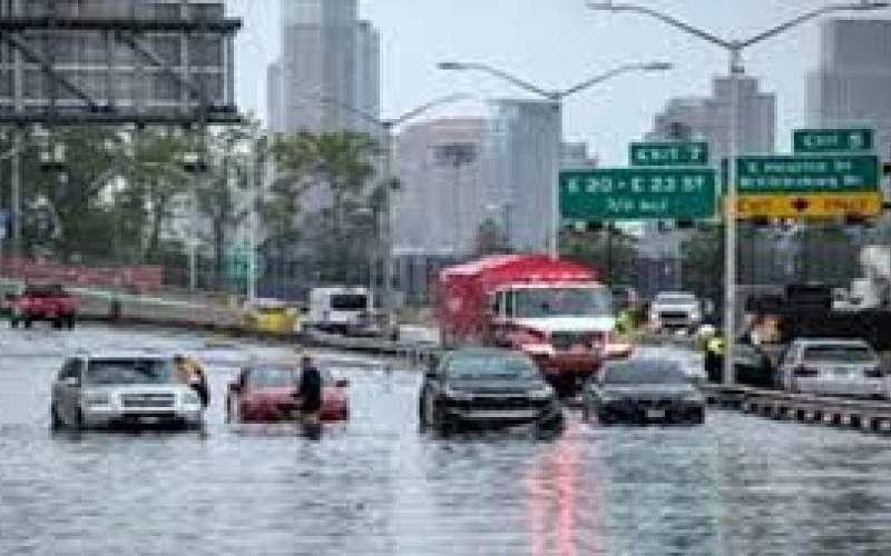 سیل و آبگرفتگی در مترو و خیابان‌های نیویورک