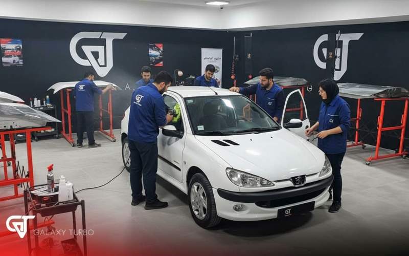 آموزش صفر تا صد دیتیلینگ خودرو در آموزشگاه گلکسی توربو