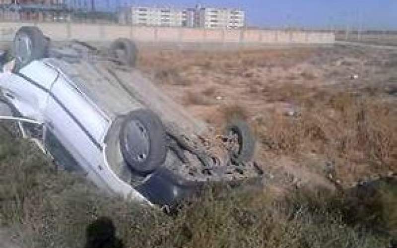 واژگونیِ فاجعه‌بار یک خودرو پراید در حسن‌رود