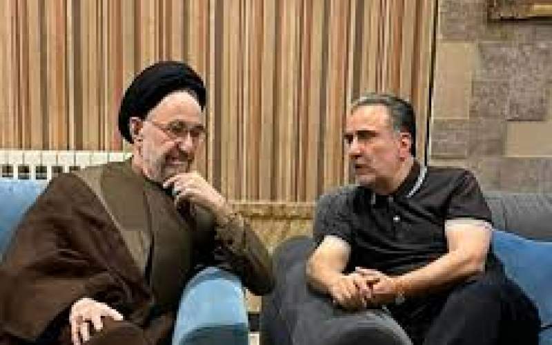 دیدار سید محمدخاتمی با مصطفی تاجزاده