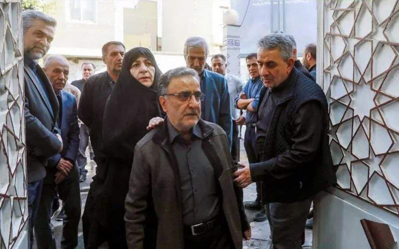 مراسم تشییع برادر سید مصطفی تاجزاده