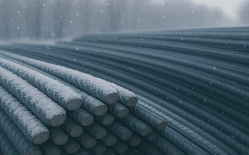 قیمت میلگرد در آستانه فصل سرما؛ تقاضا کم اما قیمت‌ها مقاوم