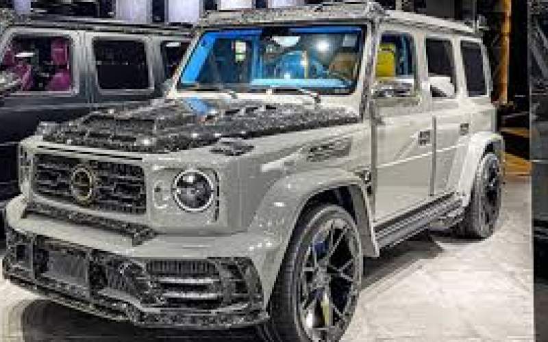 خودنمایی خودروی فوق‌لوکس مرسدس جی‌کلاس مدل منصوری در ایران