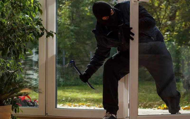 فیلم لحظه سرقت از خانه زن جوان در شرق تهران