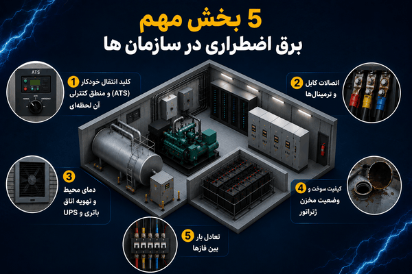 کدام بخش‌های زیرساخت برق اضطراری معمولاً از نگاه سازمان‌ها دور می‌مانند؟