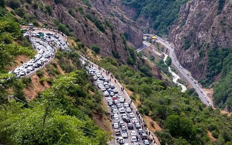 جاده چالوس یک&zwnj;طرفه شد