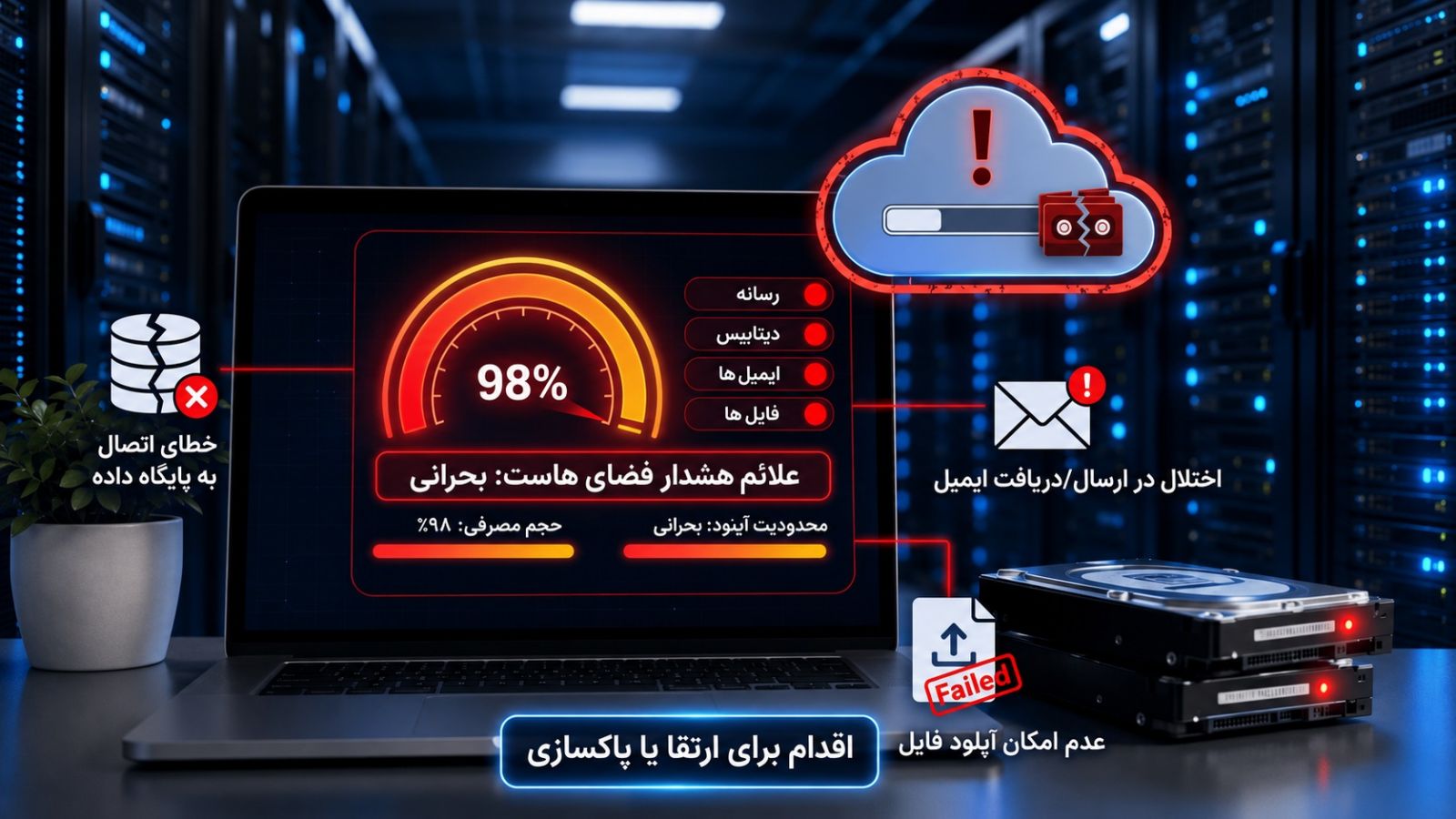 مدیریت فضای هاست
