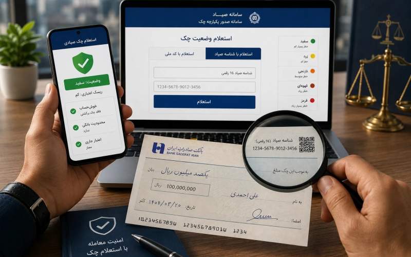 استعلام چک برگشتی؛ سامانهای که جلوی کلاهبرداریهای چکی را میگیرد استعلام چک برگشتی؛ سامانهای که جلوی کلاهبرداریهای چکی را میگیرد